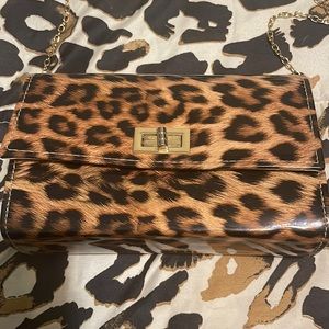 Leopard print purse